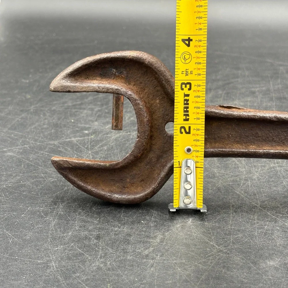 Vintage JI Case Plow Works 88 Cast Iron Wrench Wall Hook Rack Rustic Industrial
